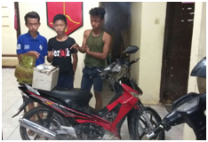 Tiga Remaja Diamankan Tertangkap Tangan Mencuri