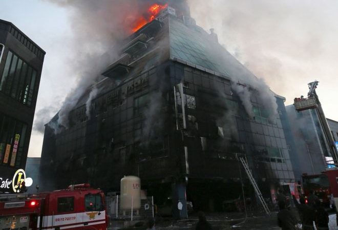 South Korea fire at public gym and sauna kills 18