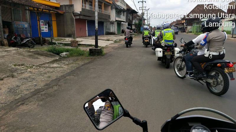 Kapolres Lampung Utara Pimpin Razia Lalu Lintas Dengan Hunting System