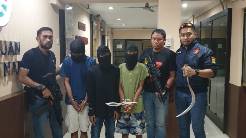 3 Orang Pemuda Terduga Begal Diamankan Polisi