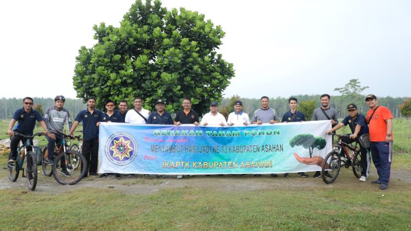 Hari Jadi Kabupaten Asahan ke-73, IKAPTK Gelar Tanam Pohon
