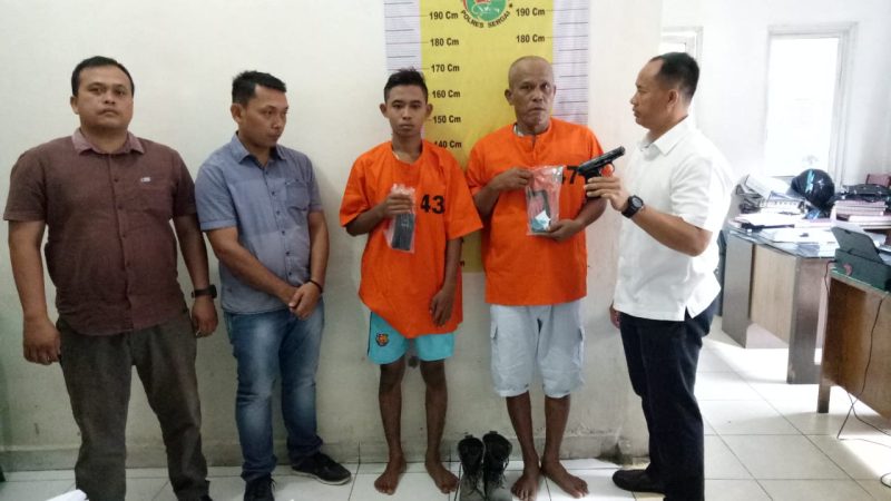 Polres Sergai Grebek Kampung Narkoba (GKN) di Dusun VIII Desa Sei Blutu Kecamatan Sei Bamban