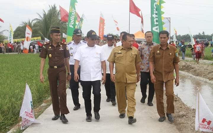 Kunker Ketua umum DPN HKTI Pusat Moeldoko Bikin Kepala Plt.Kadis Pertanian Batu Bara Nyut Nyutan