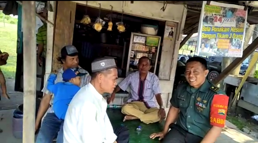 Koramil 11/MD Laksanakan Komsos di Wilayah Binaannya