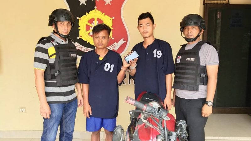 Nekad Jambret Ponsel, Dua Pelaku Diringkus Team Pegasus Polsek Helvetia