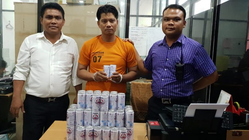 Ketagihan Nyuri Minuman di Amankan Polsek Sunggal