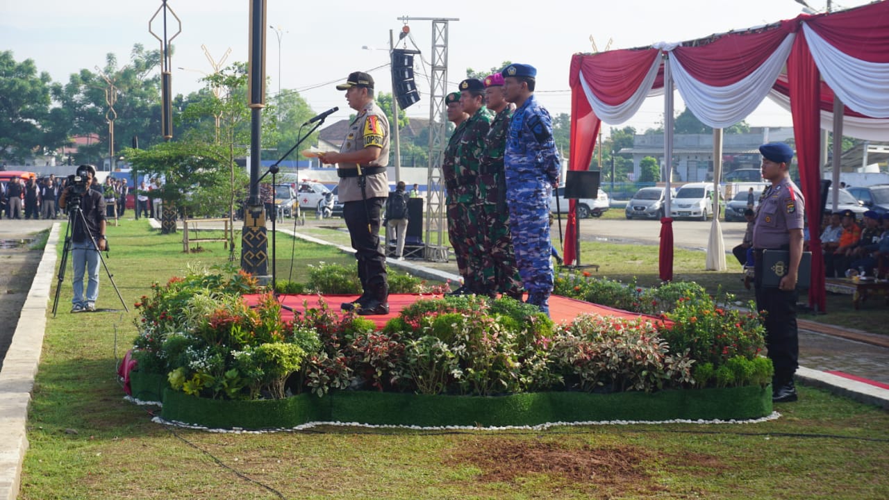 Kapolda Lampung Pimpin Apel ‘Gelar Pasukan’