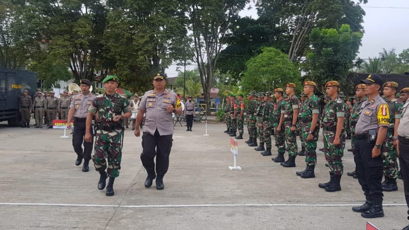 Polres Kukar Apel Gelar Pasukan Operasi Mantab 2018, Dalam Rangka Pengamanan Pemilu 2019