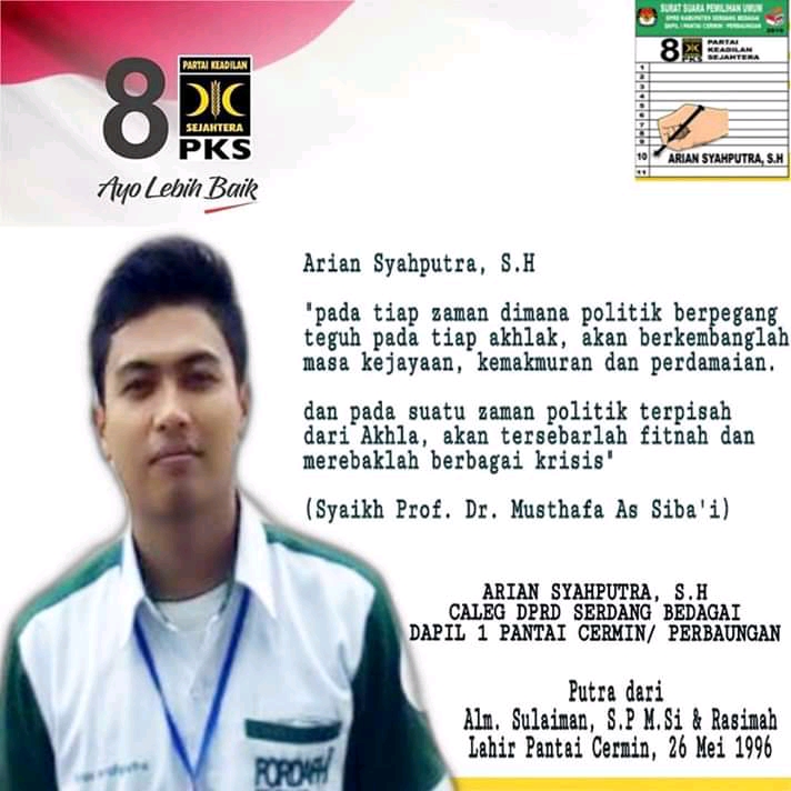 Dari aktivis Dakwah, Anak Muda Ini Bertekad Akan Berkiprah di Kursi Legislatif