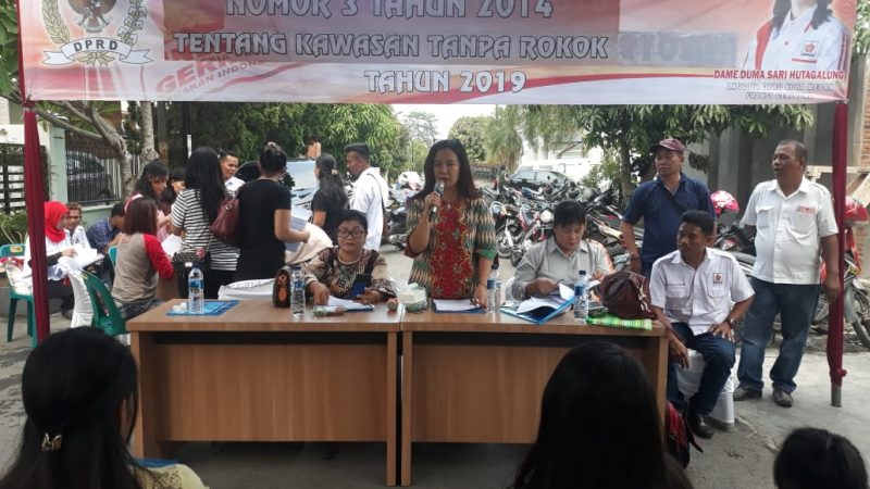 Dame Duma Sari Hutagalung : Asap Rokok Sangat Berbahaya Baik Bagi Perokok Aktif dan Perokok Pasif