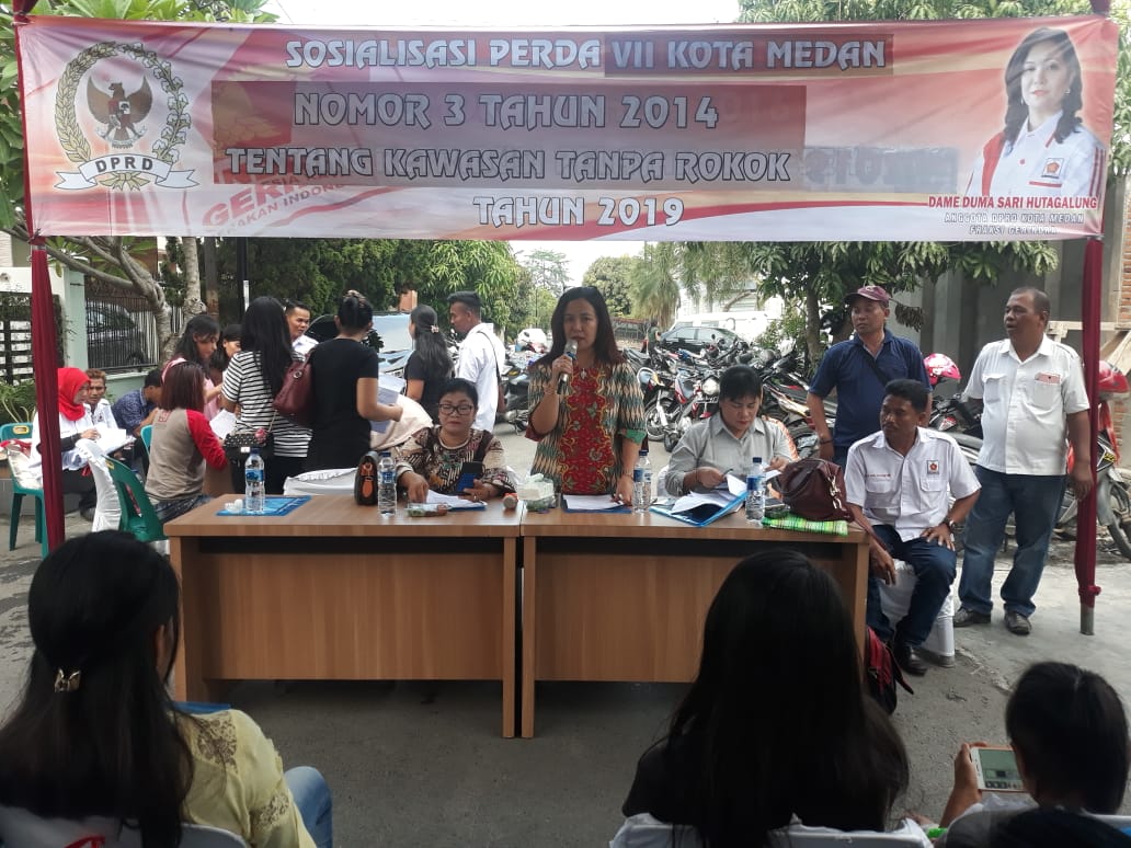 Dame Duma Sari Hutagalung : Asap Rokok Sangat Berbahaya Baik Bagi Perokok Aktif dan Perokok Pasif