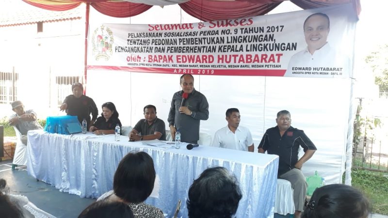 Hati-Hati Perda Kepling Sudah Ada, Edward Hutabarat : Kepling Harus Mampu Bekerja Maksimal Melayani Masyarakatnya