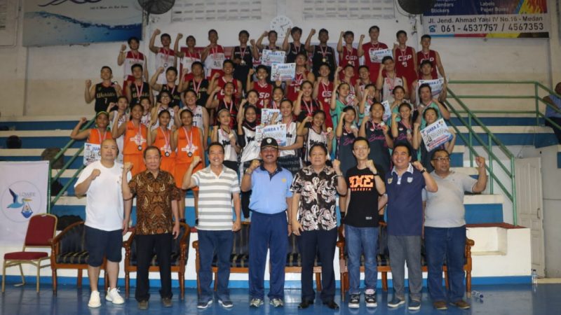 Danlanud Soewondo Tutup Secara Resmi Kejuaraan Bola Basket 3 on 3 Antar Pelajar