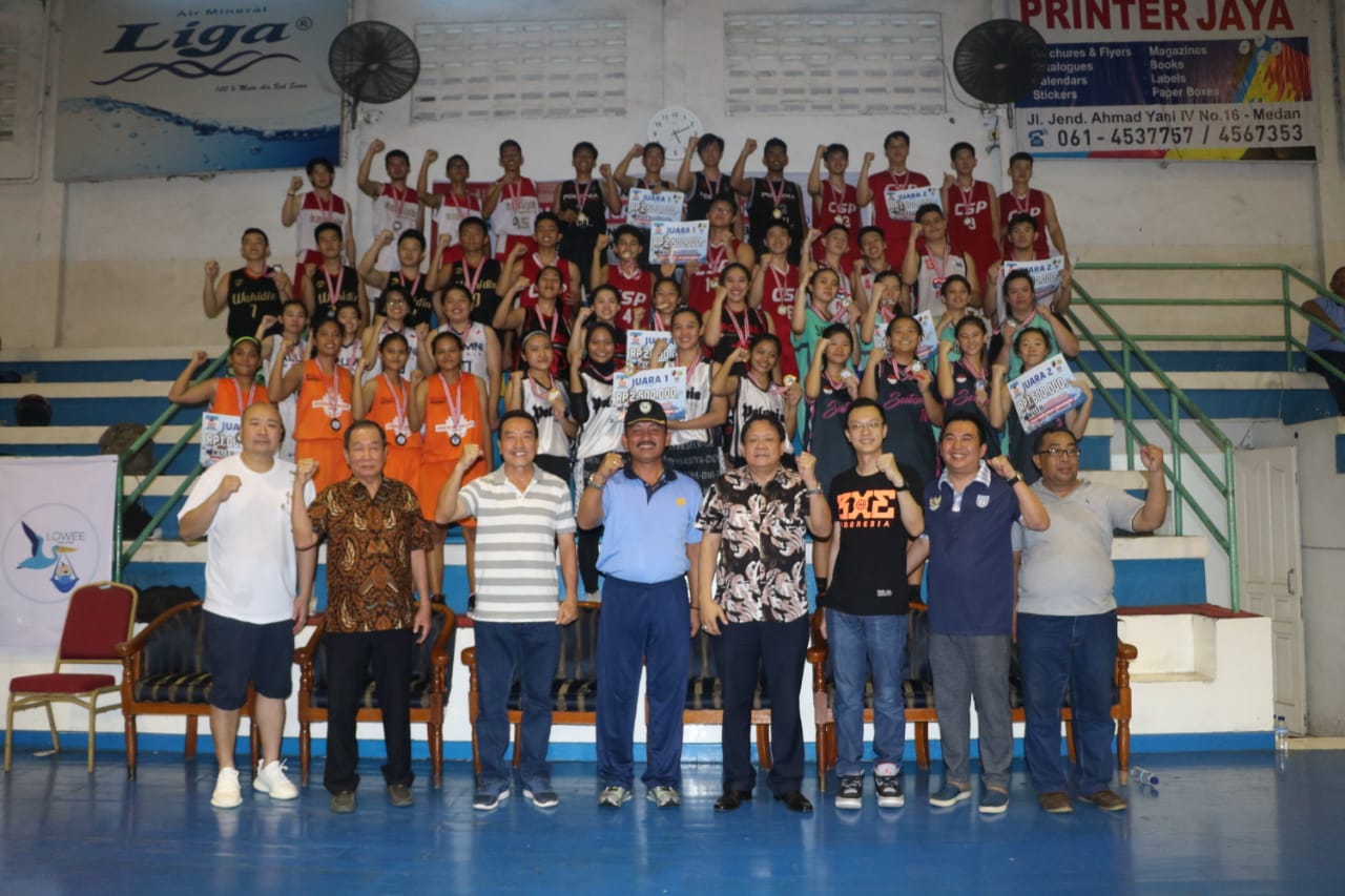 Danlanud Soewondo Tutup Secara Resmi Kejuaraan Bola Basket 3 on 3 Antar Pelajar
