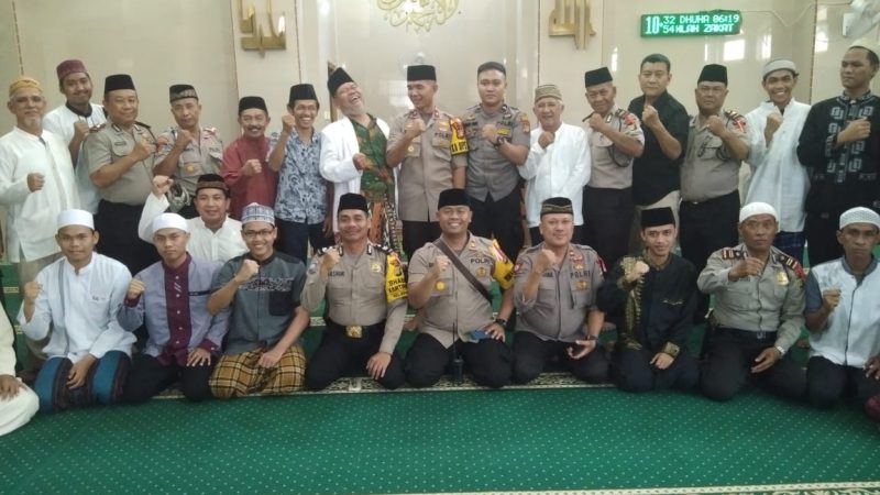 Polsek Senen Jakarta Pusat Buat Acara Pengajian di Masjid JAMI’ AL MURTADHO