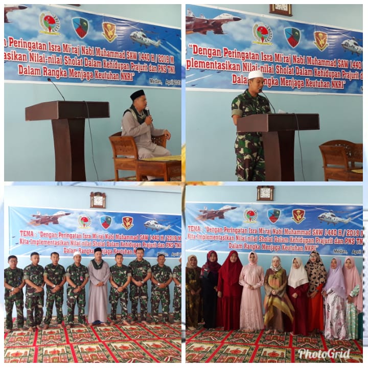 Lanud Soewonfo Peringati Isra Mi,Raj  Nabi Muhammad SAW 1440 H