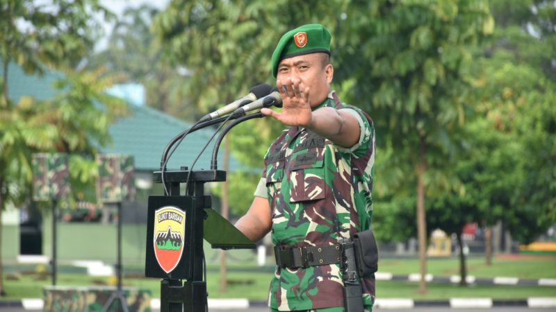 Asops Kasdam I/BB Pimpin apel pengecekan kesiapan Staf Umum dan Balakdam I/BB