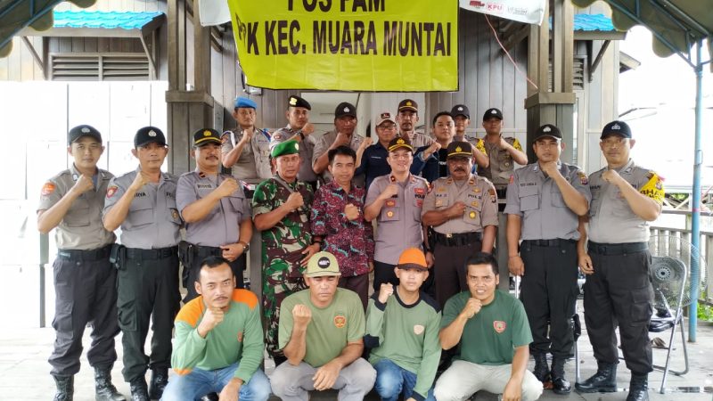 Wakapolres Kukar Disambut Kapolsek Muara Muntai