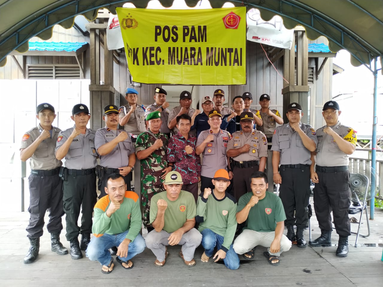 Wakapolres Kukar Disambut Kapolsek Muara Muntai
