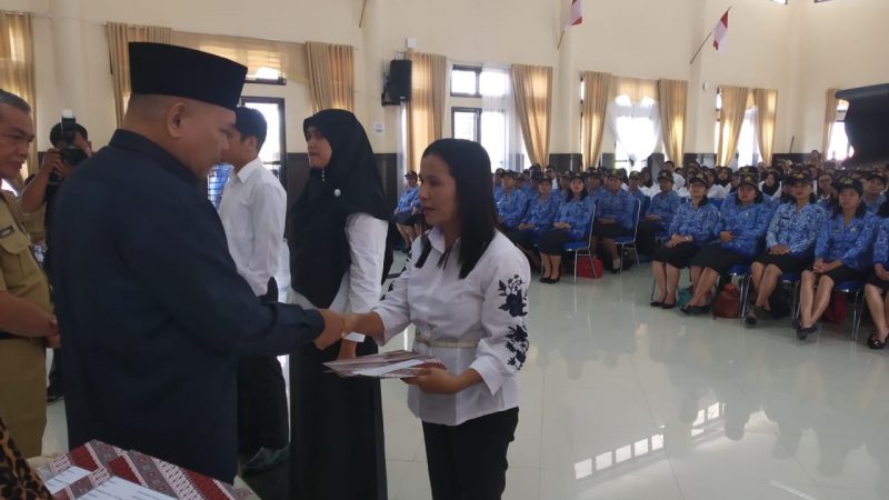 Pj Bupati Pakpak Bharat Serahkan SK CPNS