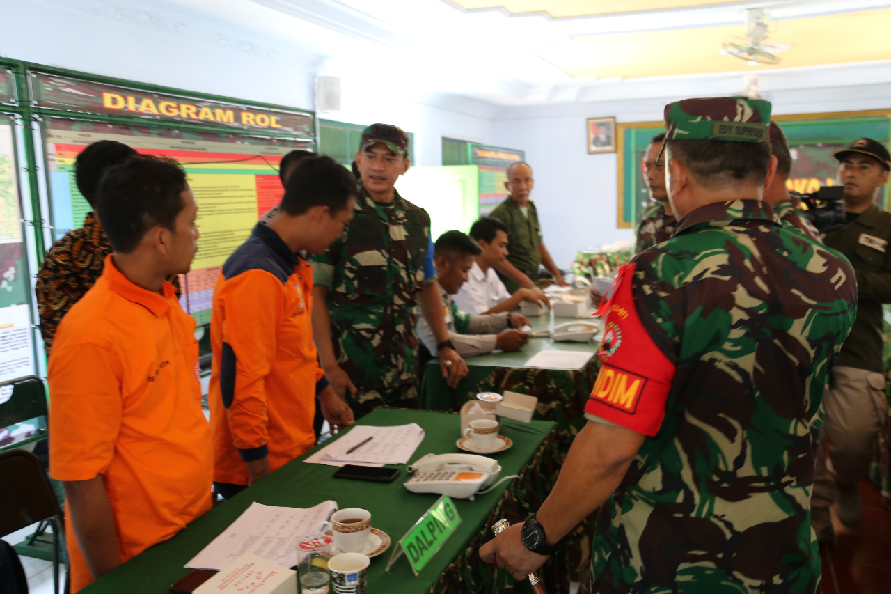 Danrem 071/Wijayakusuma Buka Latihan Posko I Kodim 0711/Pemalang