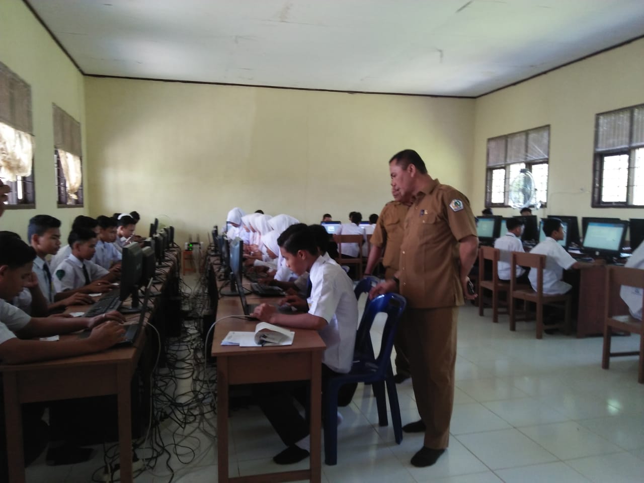 UNBK Hari Kedua di Aceh Utara,   Sebanyak 212 Siswa Siswa Yang Absen