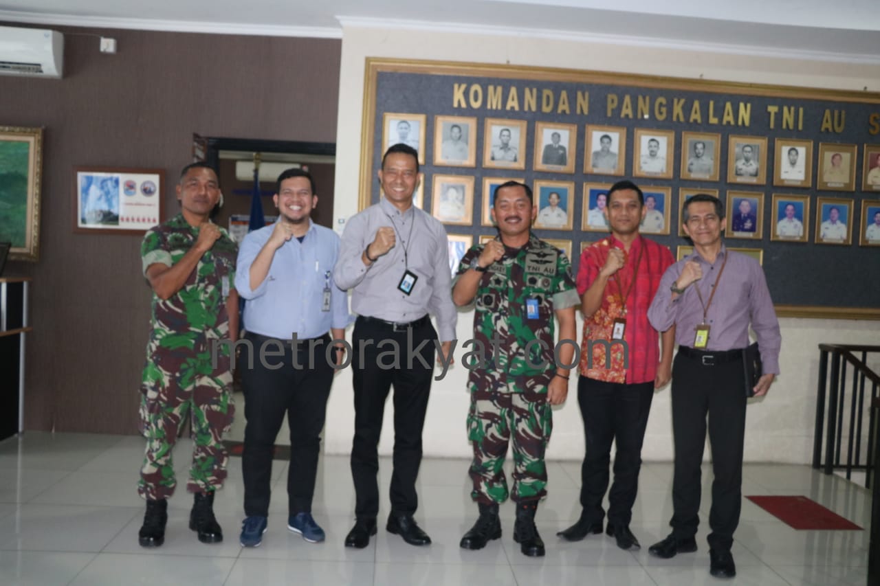 Danlanud Soewondo Terima Audiensi PT Garuda  Indonesia
