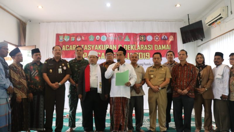 Tasyakuran dan Deklarasi Damai Pasca Pemilu 2019