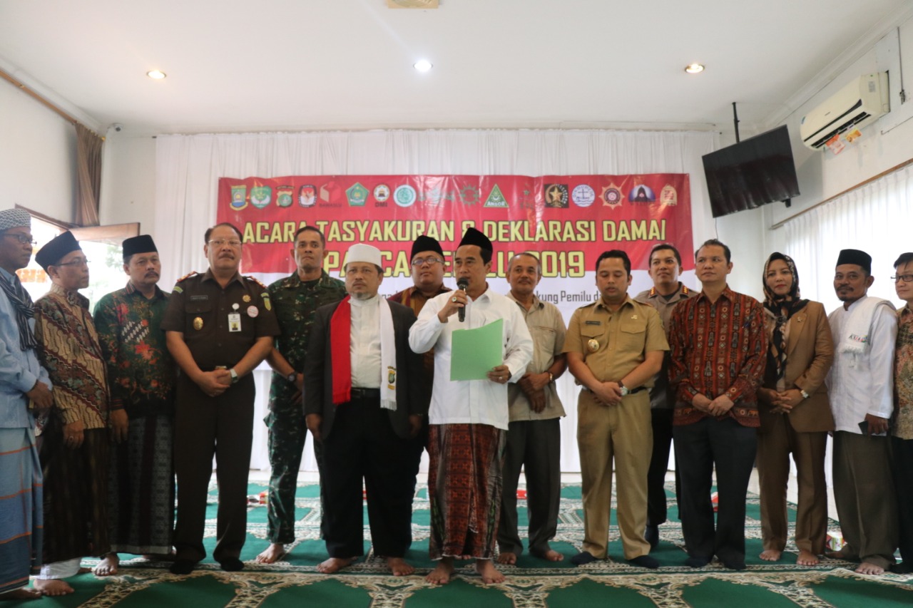 Tasyakuran dan Deklarasi Damai Pasca Pemilu 2019