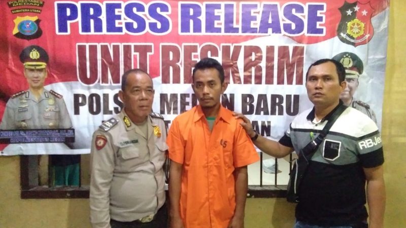 Rampok HP Penumpang Betor, Mustamin Nyangkut di Sel Polsek Medan Baru