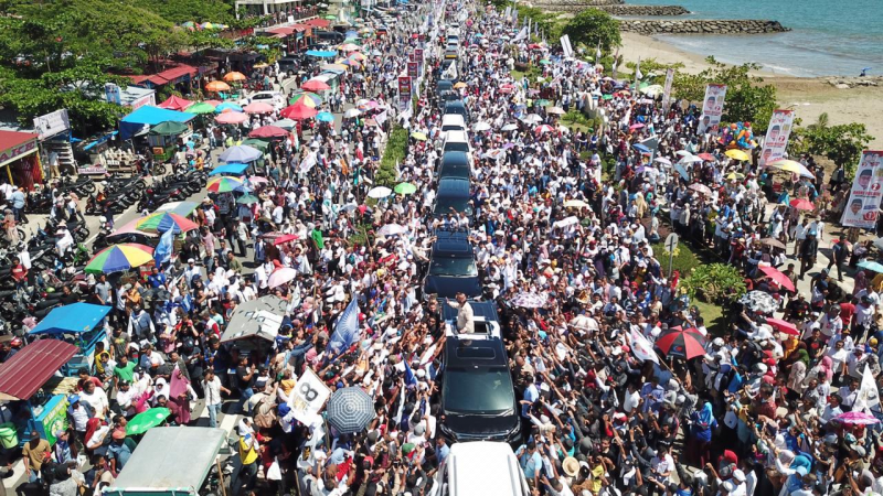 Capres Prabowo Kampanye Terbuka di Minang