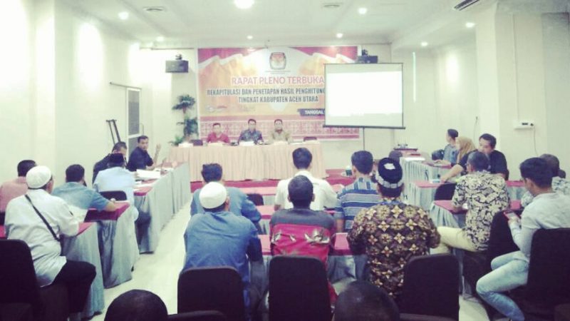 Hasil Pleno KIP Aceh Utara untuk DPRK Aceh Utara