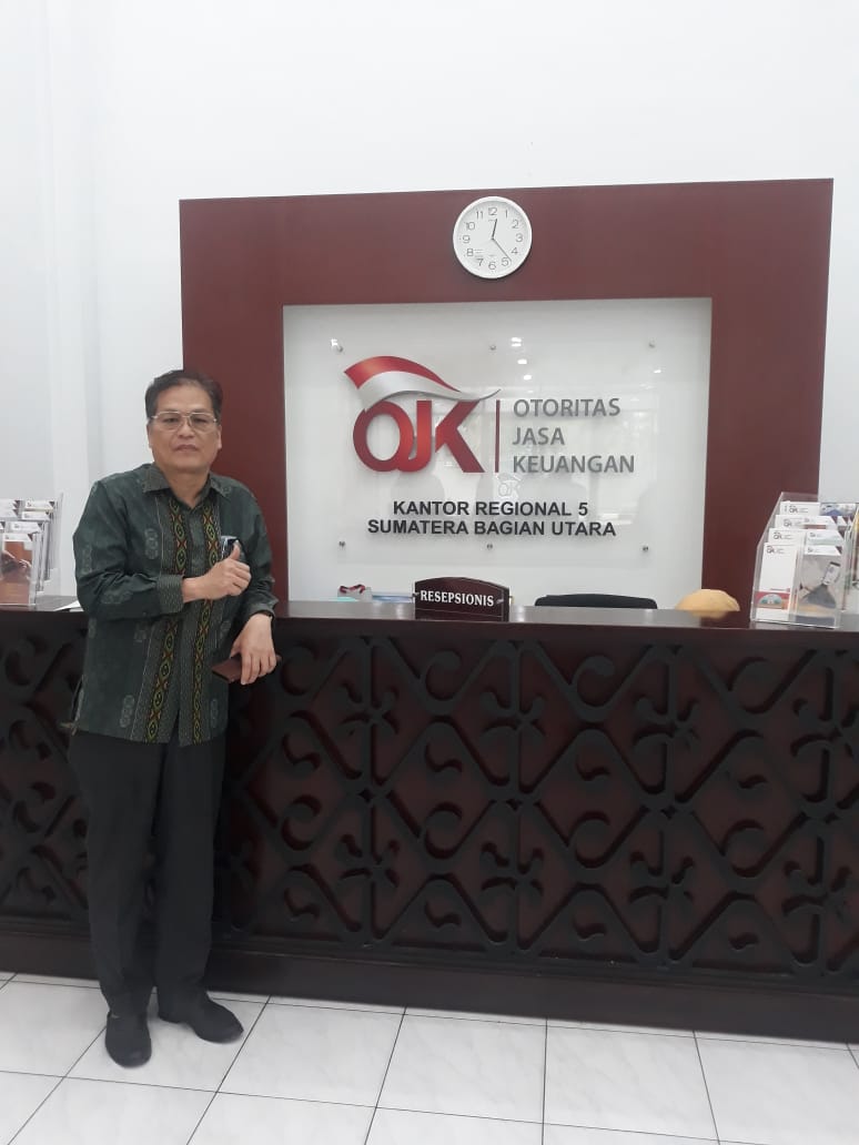 Halomoan H Adukan Perusahaan Jepang PT.Sompo Insurance Indonesia ke Otoritas Jasa Keuangan Perwakilan Sumut
