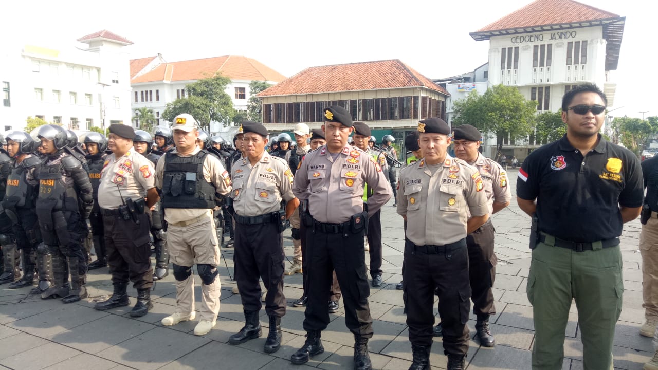 Polres Metro Jakarta Barat Gelar Apel Kesiapsiagaan Pengamanan Aksi 22 Mei 2019
