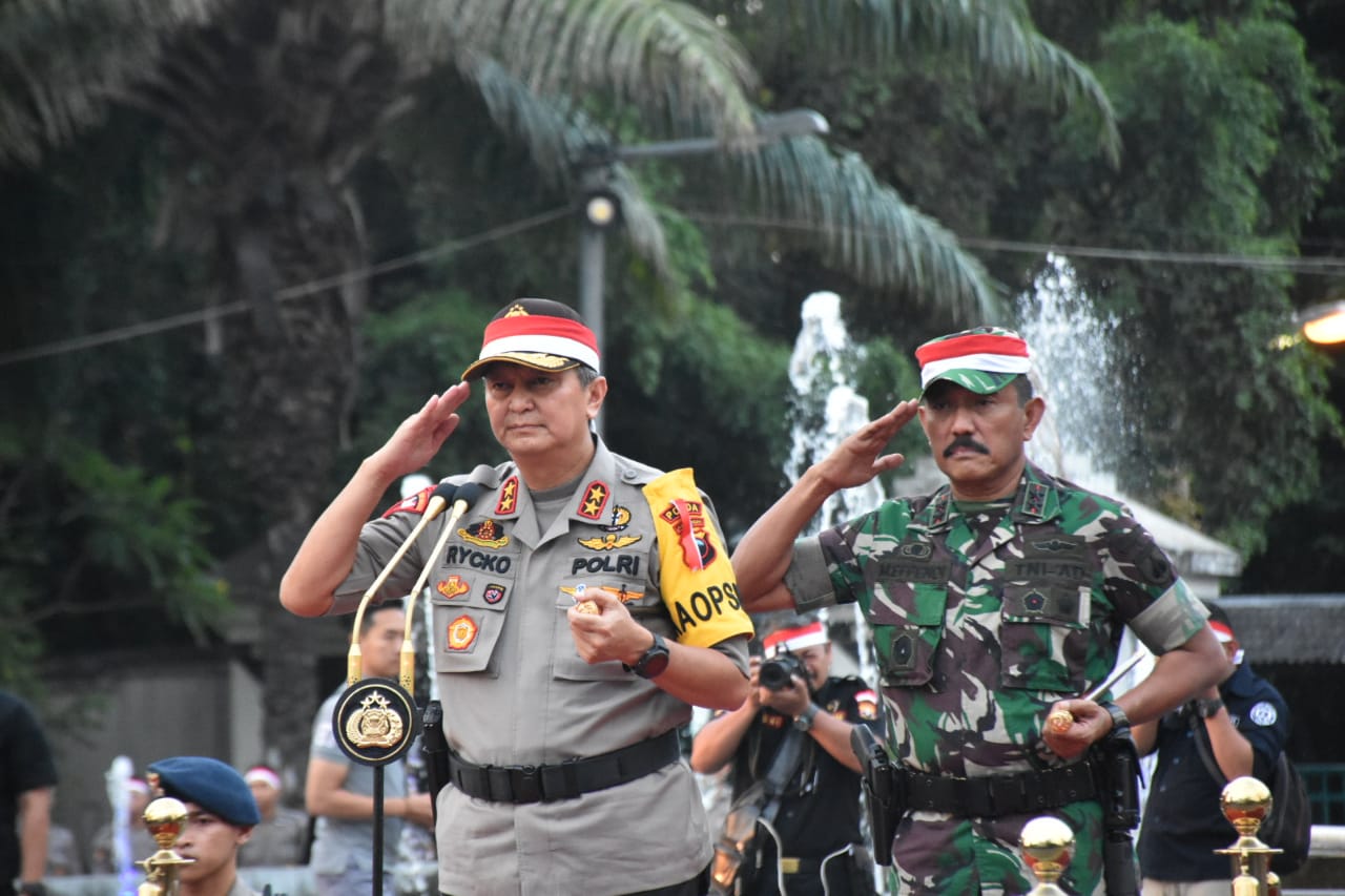 Pangdam dan Kapolda Pimpin Apel Kebangsaan se-Solo Raya