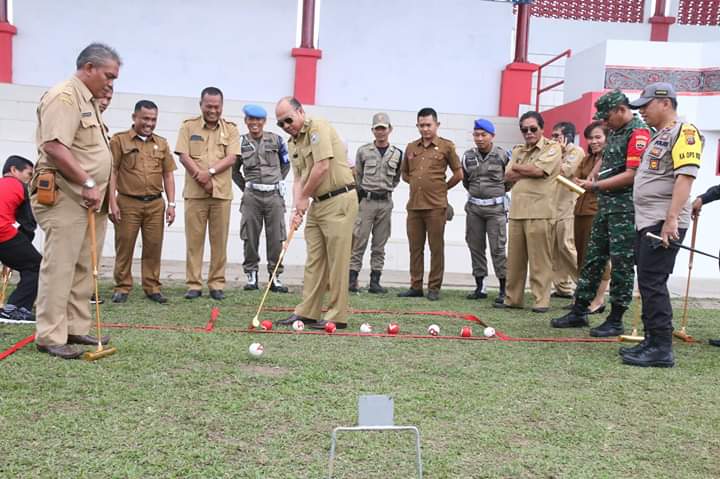 Bupati Taput Sosialisasikan Olahraga Gateball