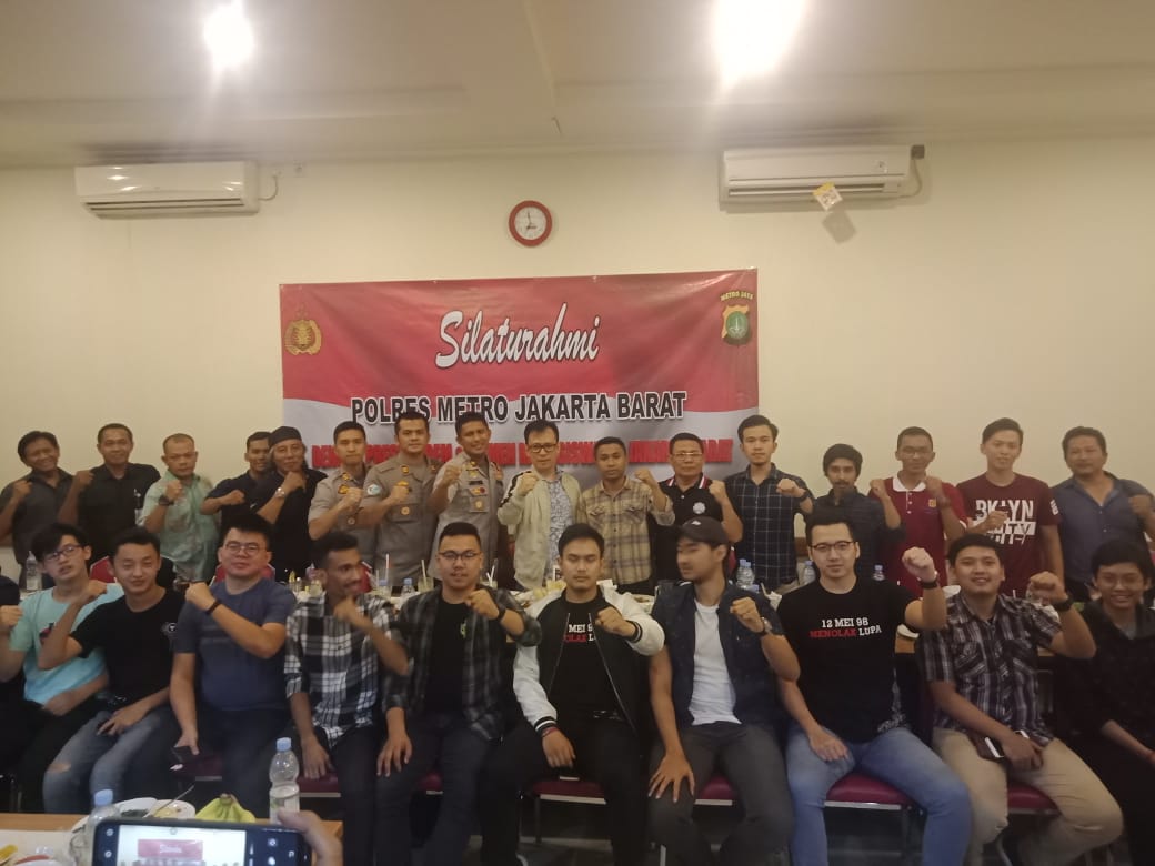 Polres Metro Jakarta Barat Menggelar Silaturahmi dengan pengurus Elemen Mahasiswa