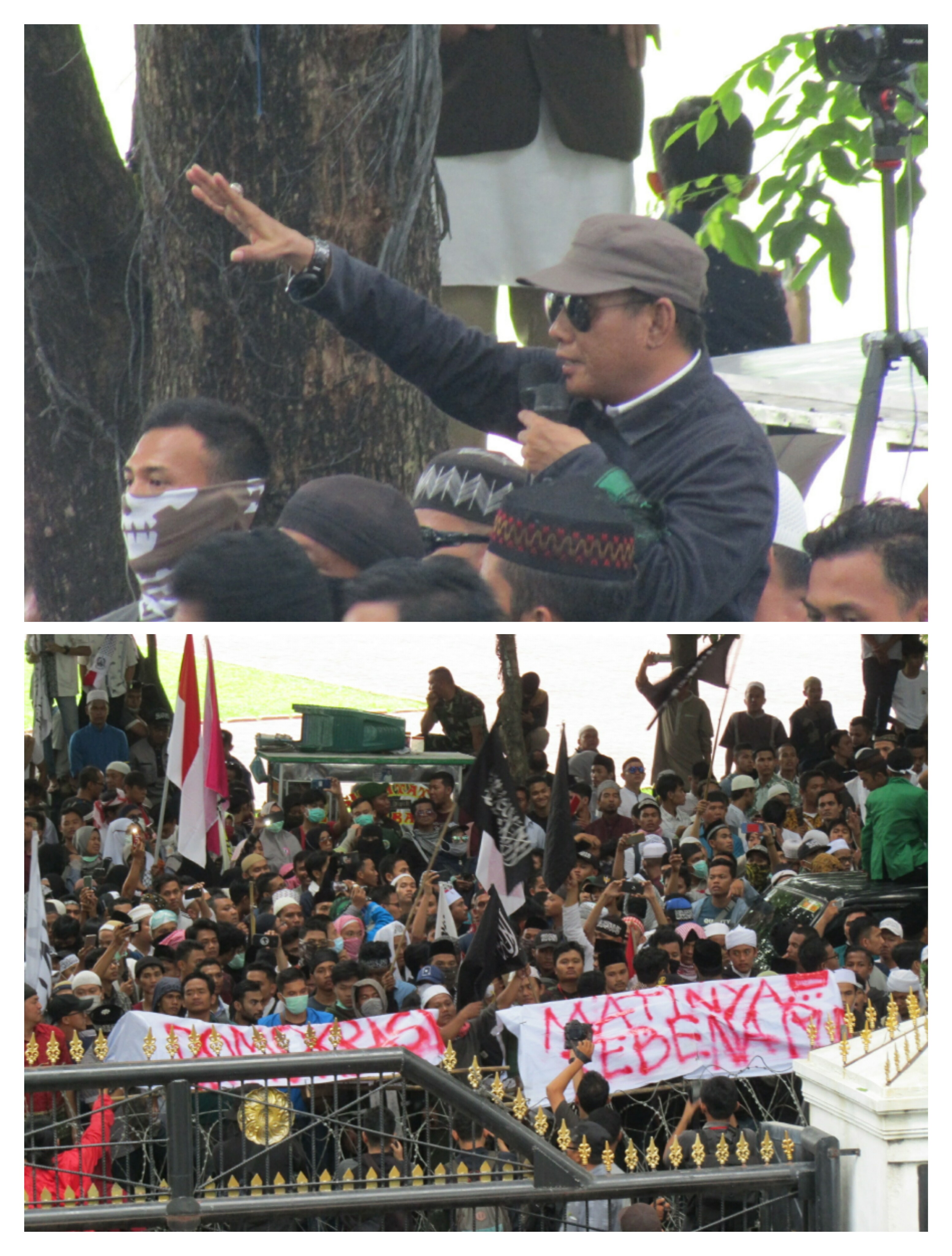 Ribuan Massa Padati Jalan Imam Bonjol Kota Medan