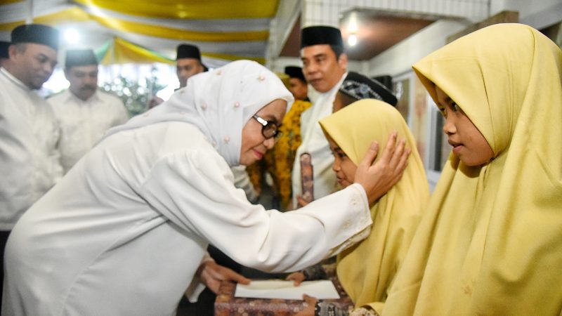 Safari Ramadan di Kampung Sendiri, Sabrina Harapkan Labuhanbatu Jadi Daerah Maju﻿