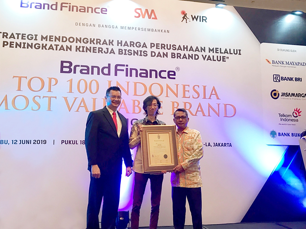 PT Link Net Tbk untuk Kedua Kalinya Masuk Indonesia’s Top 100 Most Valuable Brands 2019
