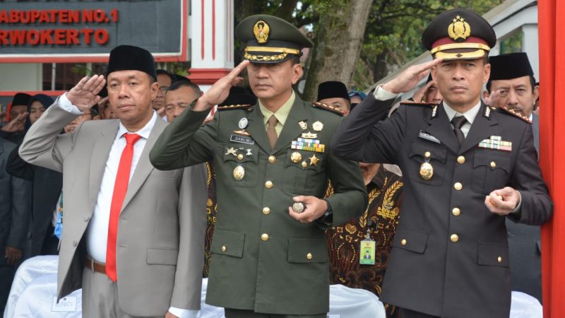 Danrem 071/Wijayakusuma Hadiri Upacara Peringatan Lahirnya Pancasila di Pemkab Banyumas