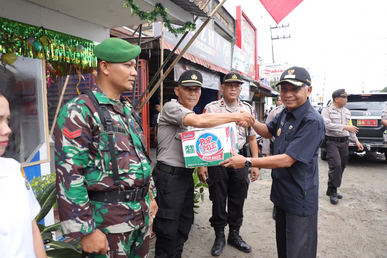 Plt Bupati Asahan Tinjau Pos Pengamanan Lebaran 2019