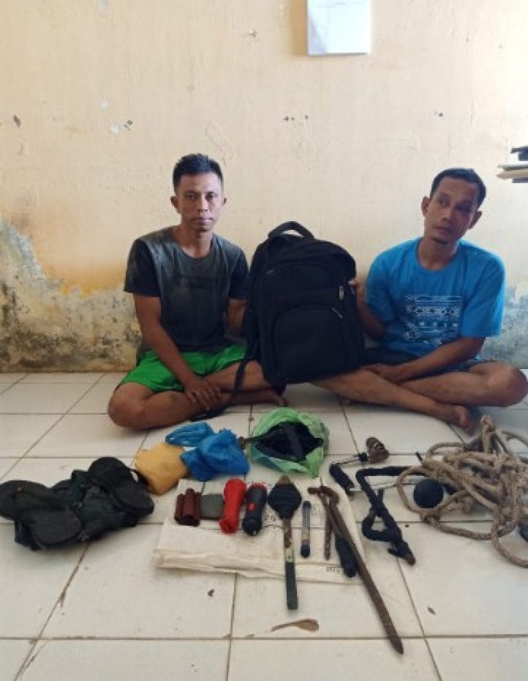 Dua Pelaku Pencuri Sarang Burung Walet Diringkus Polsek Kualuh