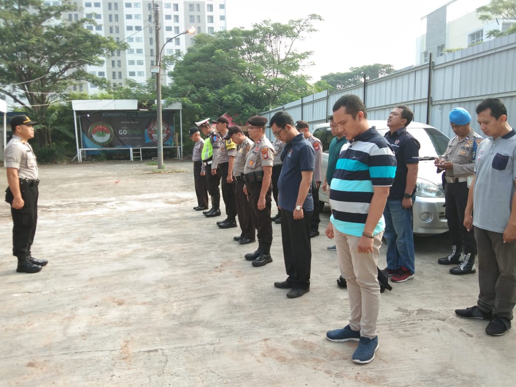Polsek Batuceper Melaksanakan Apel Pagi Persiapan Pembersihan dan Pengamanan Ops Ketupat Jaya – 2019’’