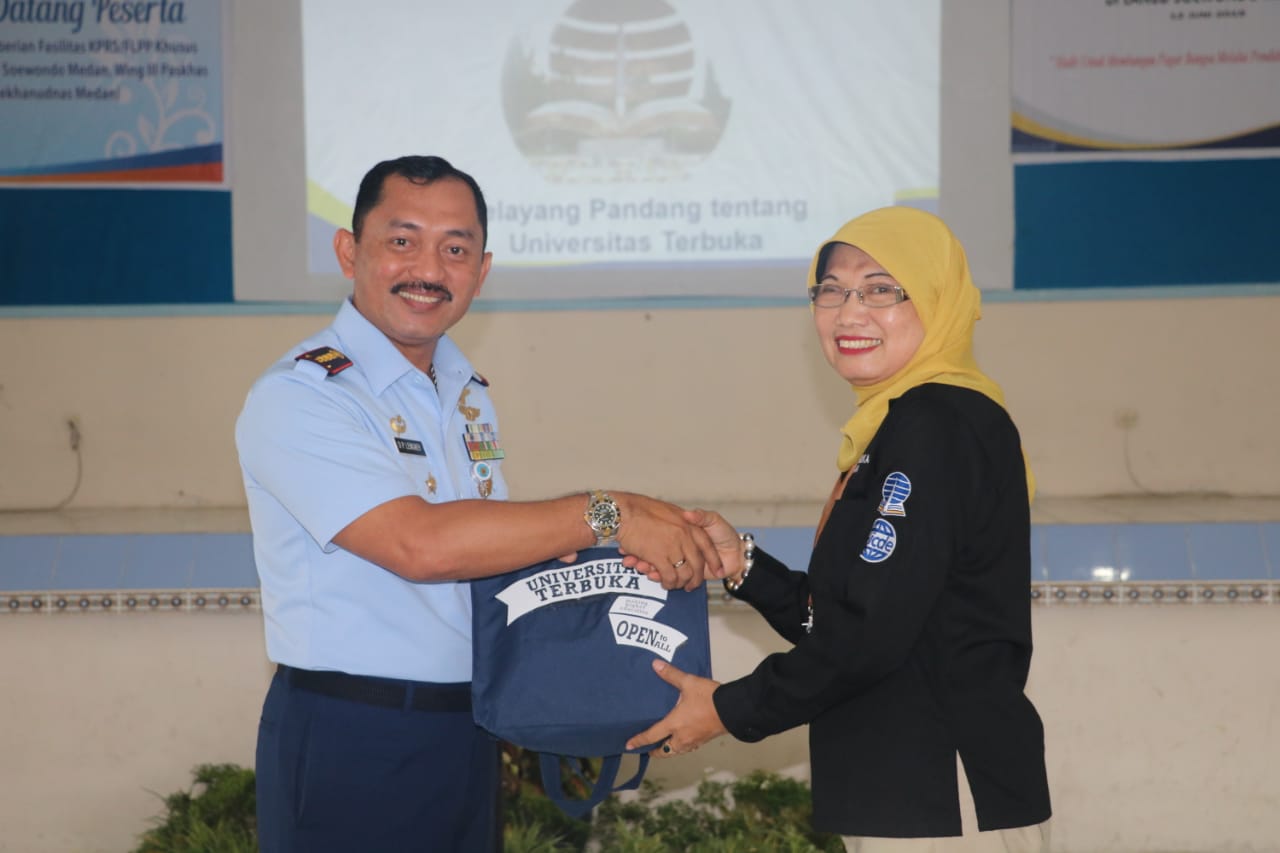 Lanud Soewondo Gelar Acara Sosialisasi  Universitas Terbuka dan Perumahan Non Dinas