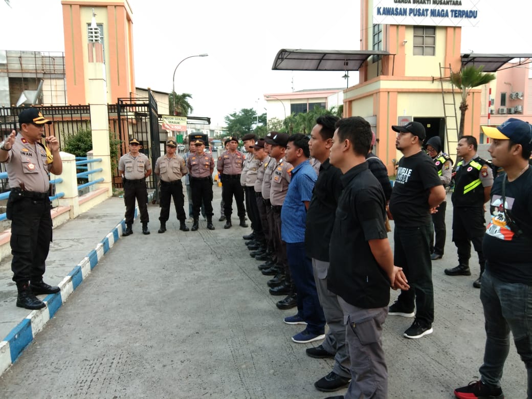 Kapolsek Batu Ceper Siaga di Gedung MK Jakarta