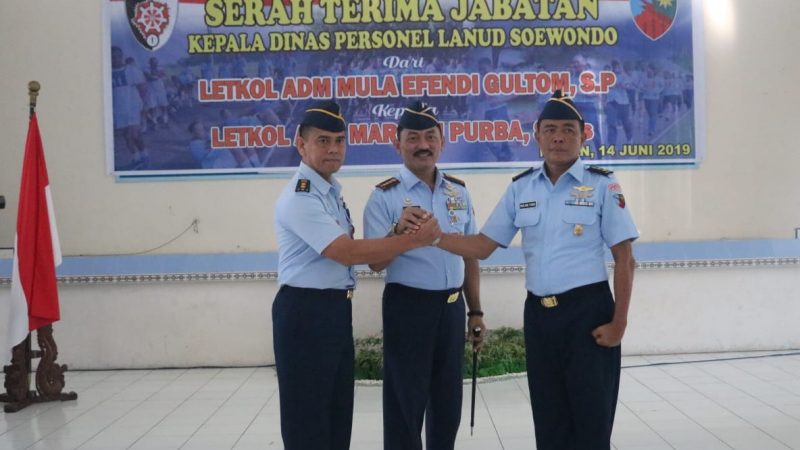 Jabatan Kadispers Lanud Soewondo di Serah Terimakan