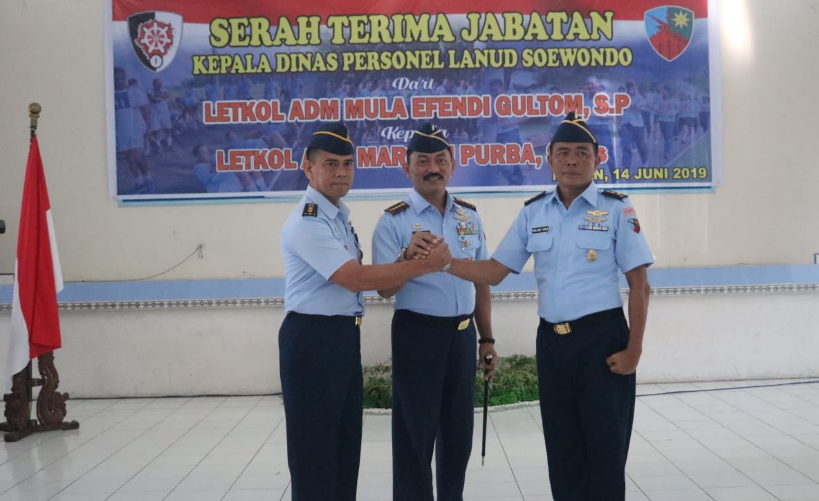 Jabatan Kadispers Lanud Soewondo di Serah Terimakan
