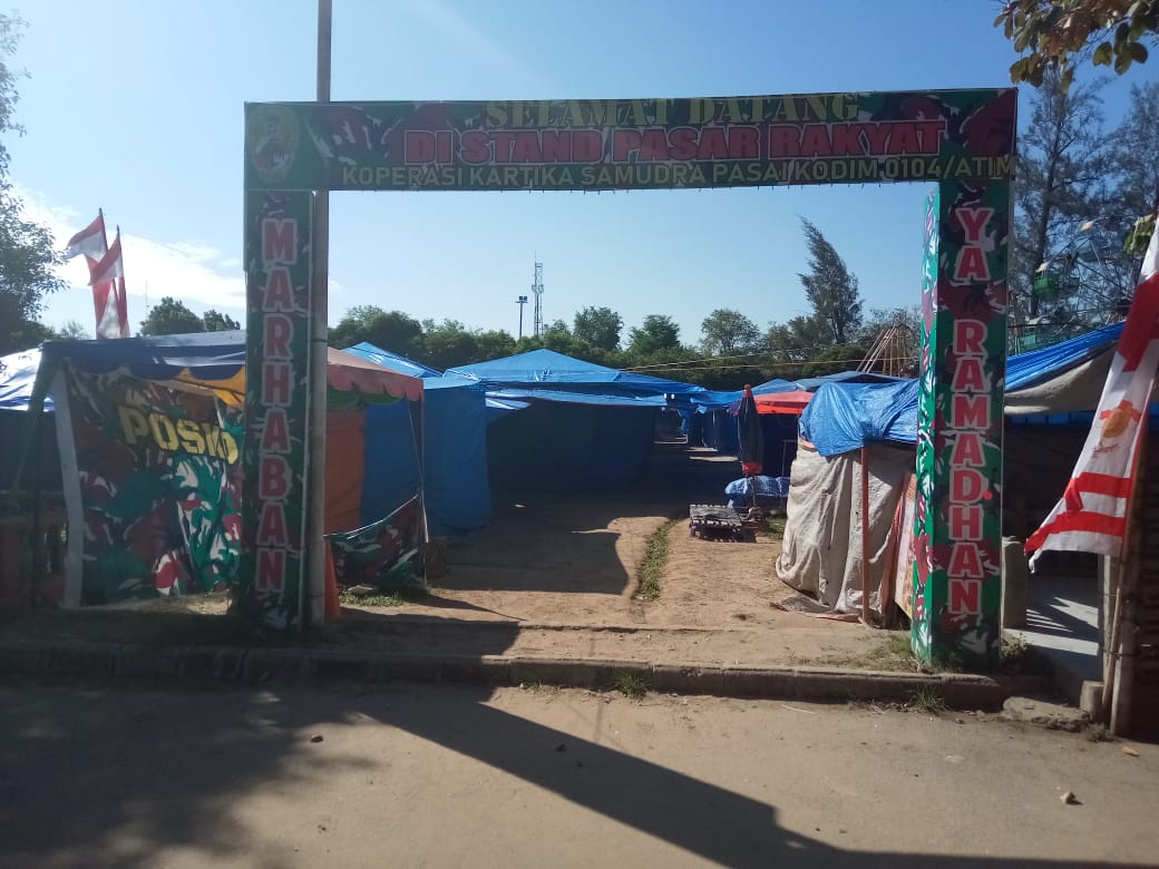 Pasar Malam Yang di  Gelar di Lapangan Belakang Diduga Tidak Kantongi Izin, Instansi Terkait Buang Badan
