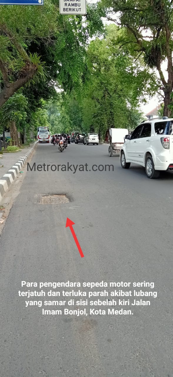 Lobang Keramat Di Jalan Imam Bonjol Kota Medan Sering Memakan Korban, DPRD Minta Dinas Terkait Turun Tangan
